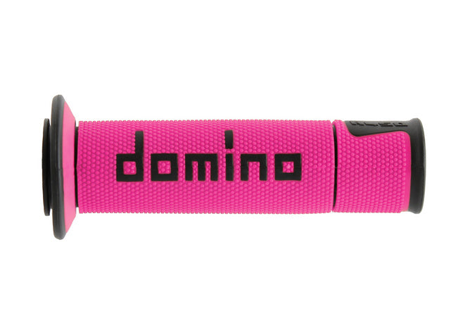 DOMA45041C4043B7-0 Manopole Domino A450 On-Road Racing rosa / nero (aperte) - Billaricambi SRLS
