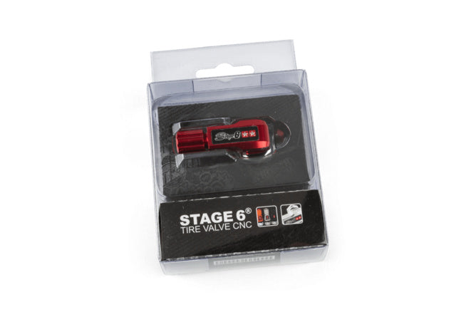 S6-151300/RE Valvola pneumatico 90° Stage6 rosso