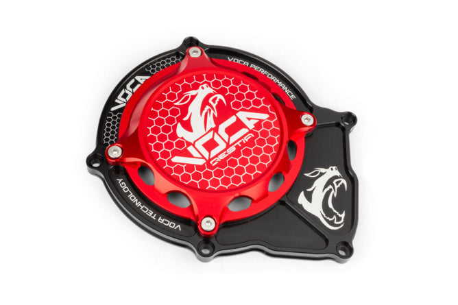 VCR-RD10188.COVER.2/RE Voca Alu CNC Red AM6 Ignition Cover Cap