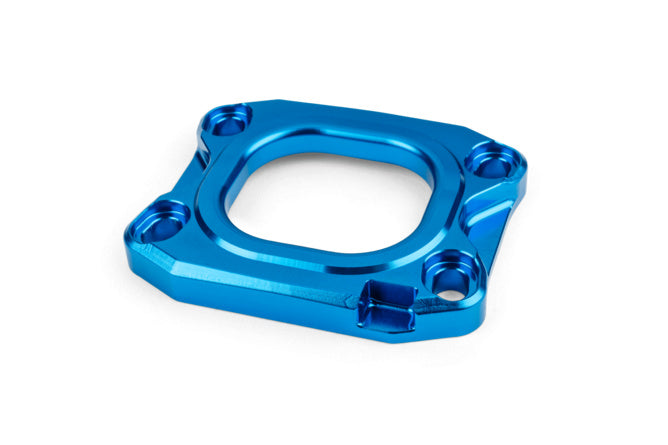 S6-3318831/BL Piastra collettore aspirazione Stage6 360° d.40mm AM6 / Derbi blu - Billaricambi SRLS