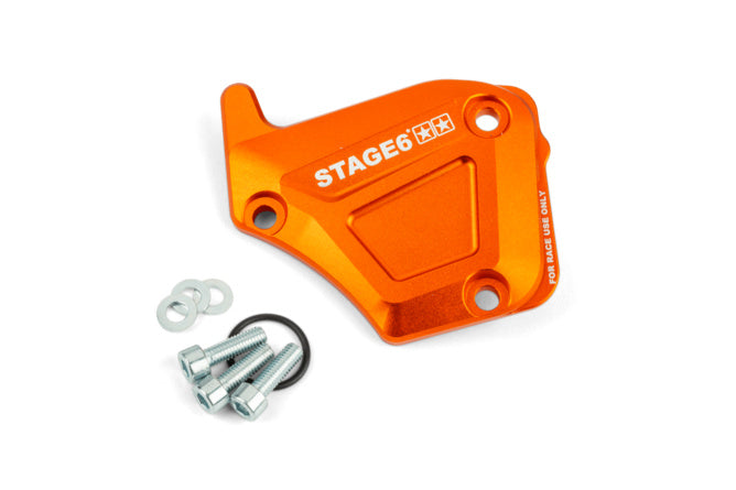 S6-SSP135/OR Coperchio pompa olio Derbi Stage6 Alu arancione