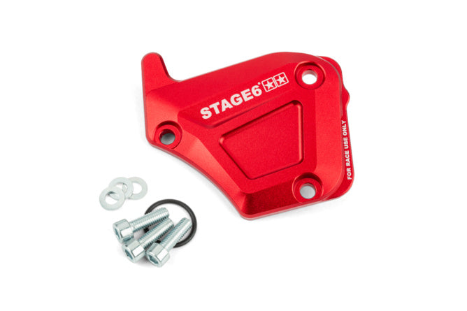 S6-SSP135/RE Coperchio pompa olio Derbi Stage6 Alu rosso