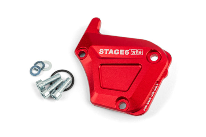 S6-SSP135/RE Coperchio pompa olio Derbi Stage6 Alu rosso