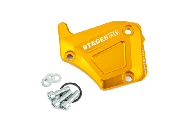 S6-SSP135/YE Coperchio pompa olio Derbi Stage6 Alu dorato