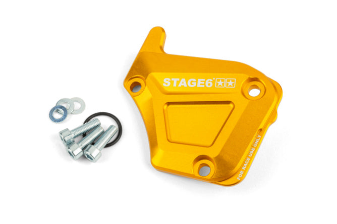 S6-SSP135/YE Coperchio pompa olio Derbi Stage6 Alu dorato