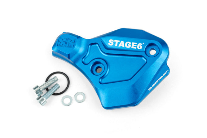 S6-SSP136/BL Coperchio pompa olio AM6 Stage6 Alu blu