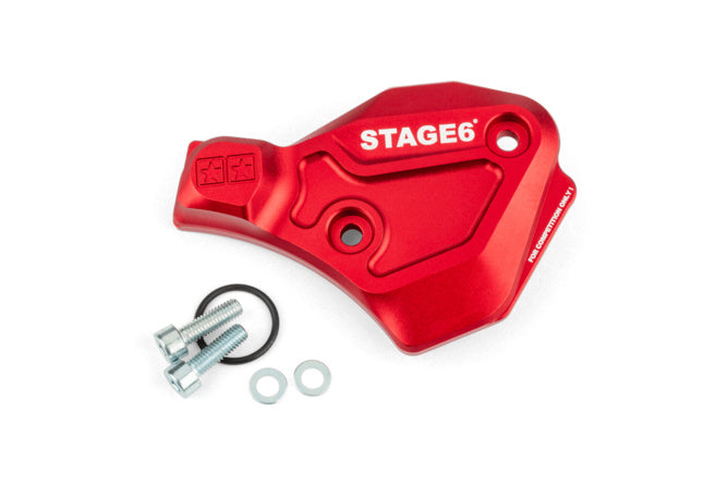 S6-SSP136/RE Coperchio pompa olio AM6 Stage6 Alu rosso