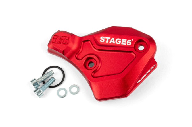 S6-SSP136/RE Coperchio pompa olio AM6 Stage6 Alu rosso