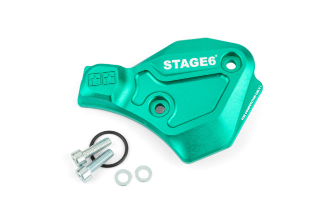 S6-SSP136/TU Coperchio pompa olio AM6 Stage6 Alu turchese