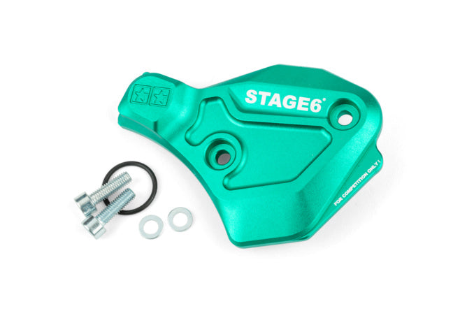 S6-SSP136/TU Coperchio pompa olio AM6 Stage6 Alu turchese