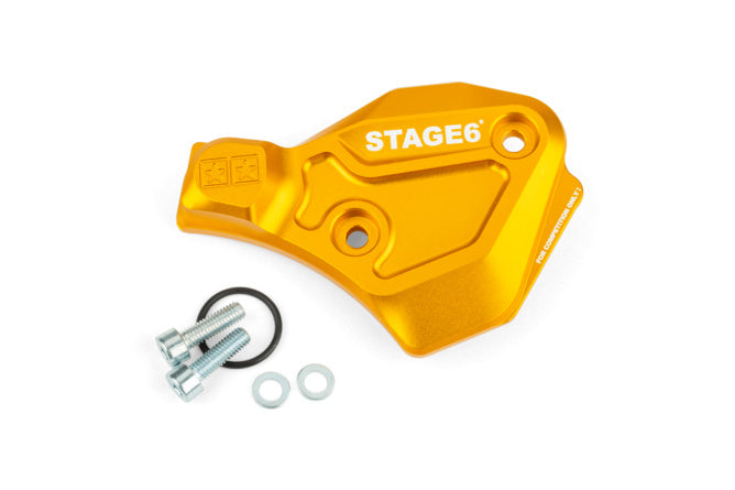 S6-SSP136/YE Coperchio pompa olio AM6 Stage6 Alu giallo