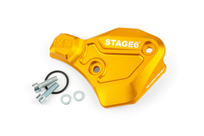 S6-SSP136/YE Coperchio pompa olio AM6 Stage6 Alu giallo