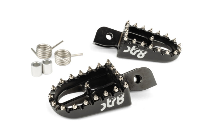 STR-220.24/BK Poggiapiedi STR8 MX Evo Beta RR 50 CNC Nero x2