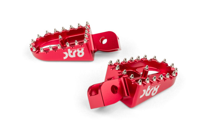 STR-220.24/RE Poggiapiedi STR8 MX Evo Beta RR 50 CNC Rosso x2