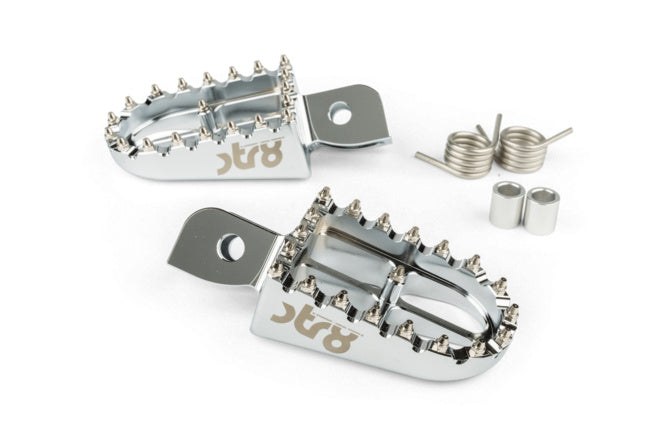 STR-220.24/SI Poggiapiedi STR8 MX Evo Beta RR 50 CNC Alluminio x2