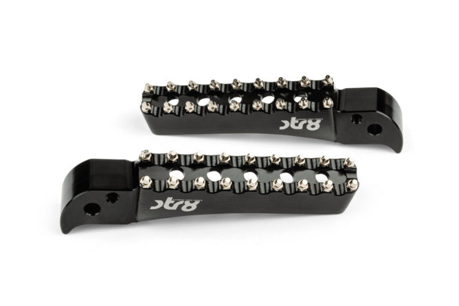 STR-220.25/BK Poggiapiedi Passagero STR8 MX Evo Beta RR 50 -2021 CNC Nero x2