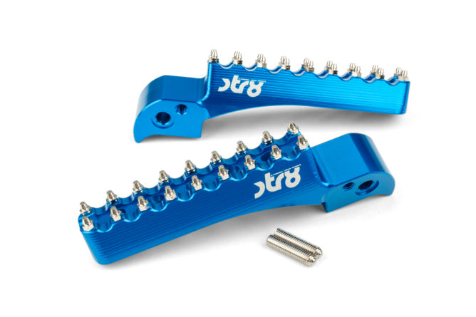 STR-220.25/BL Poggiapiedi Passagero STR8 MX Evo Beta RR 50 -2021 CNC Blu x2