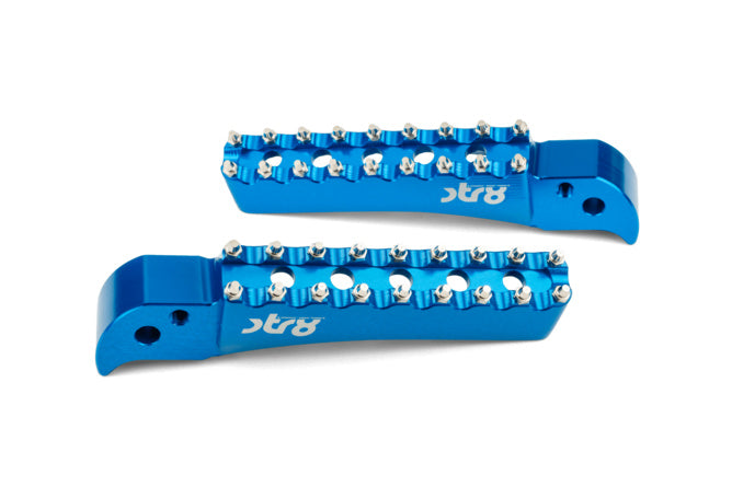 STR-220.25/BL Poggiapiedi Passagero STR8 MX Evo Beta RR 50 -2021 CNC Blu x2