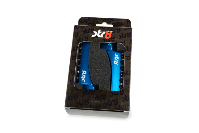 STR-220.25/BL Poggiapiedi Passagero STR8 MX Evo Beta RR 50 -2021 CNC Blu x2