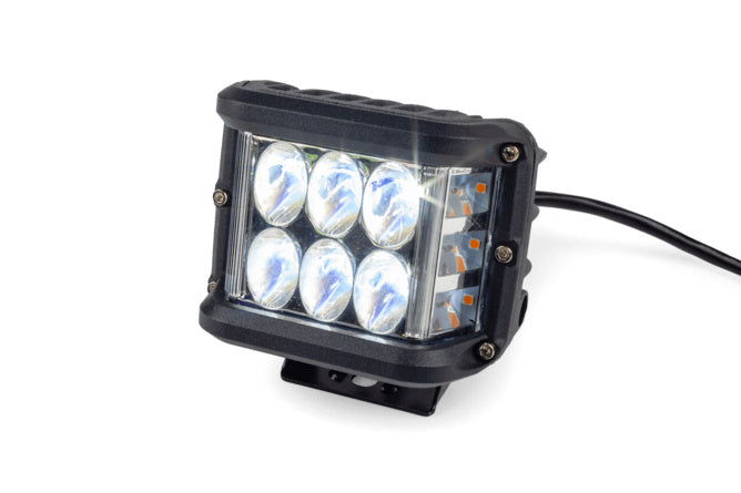 STR-599.33/BK LED headlight d.97x75mm Black