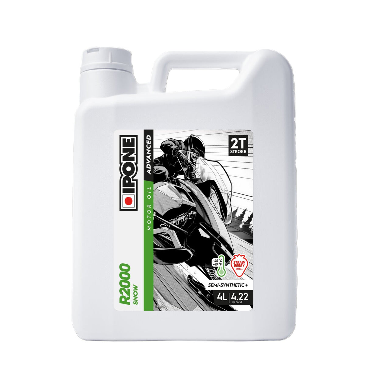 IP-801075 Olio 2T Ipone R2000 Snow fragola 4L