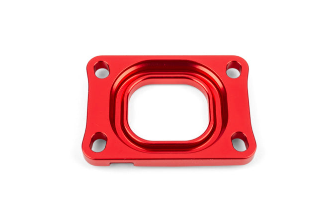 S6-3318830/RE Piastra collettore aspirazione Stage6 360° AM6 / Derbi rosso