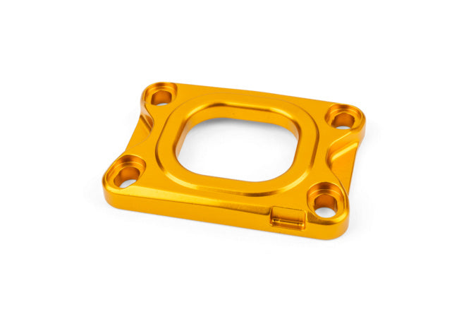 S6-3318830/YE Piastra collettore aspirazione Stage6 360° AM6 / Derbi dorato