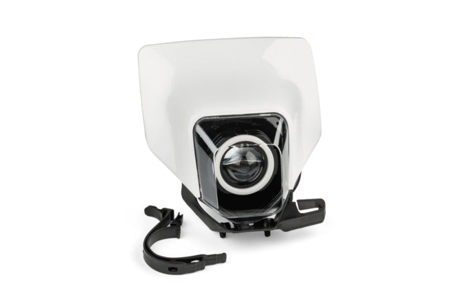 STR-599.28/WH Mascherina faro LED con anello RGB tipo Husqvarna bianco - Billaricambi SRLS