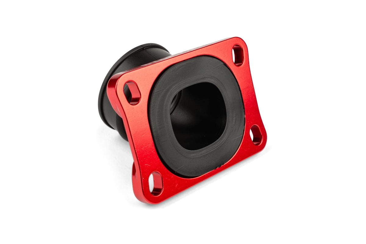 S6-3318834/RE Collettore aspirazione Stage6 360° AM6 / Derbi rosso per Mikuni TM24