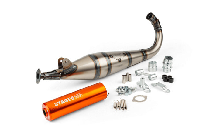 S6-9113001/OR Scarico Stage6 StreetRace MBK 51 Arancione