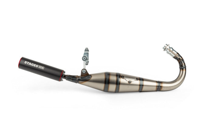 S6-9113001/RE Scarico Stage6 StreetRace MBK 51 Rosso / Nero