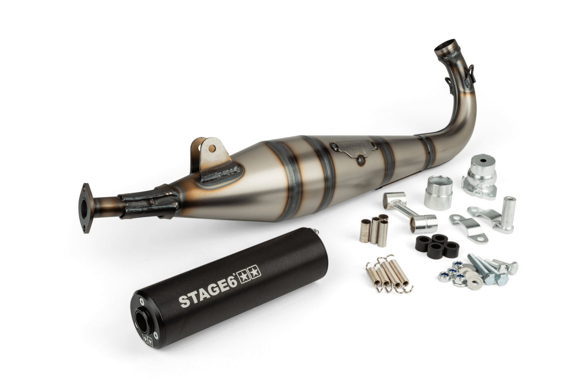 S6-9117401/BK Scarico Stage6 StreetRace Peugeot 103 SP Nero