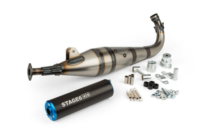 S6-9117401/BL Scarico Stage6 StreetRace Peugeot 103 SP Blu / Nero