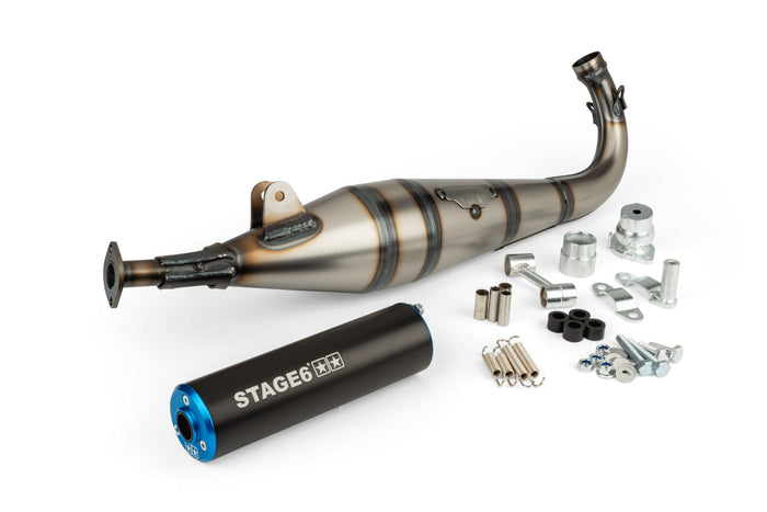 S6-9117401/BL Scarico Stage6 StreetRace Peugeot 103 SP Blu / Nero