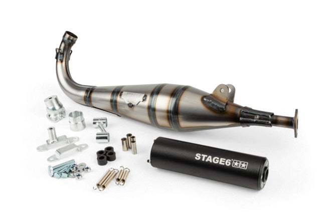 S6-9117402/BK Scarico Stage6 StreetRace Peugeot 103 SPX Nero