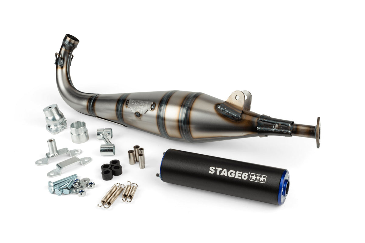 S6-9117402/BL Scarico Stage6 StreetRace Peugeot 103 SPX Blu / Nero