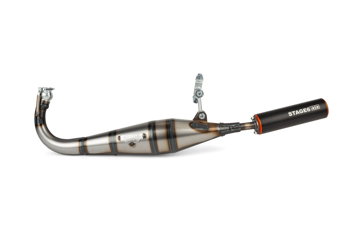 S6-9117402/BO Stage6 StreetRace Exhaust Peugeot 103 SPX Orange / Black