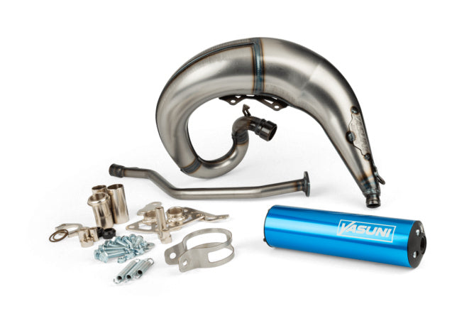 YAS807TD-25 Yasuni Cross ML Exhaust Yamaha DT 50 Blue