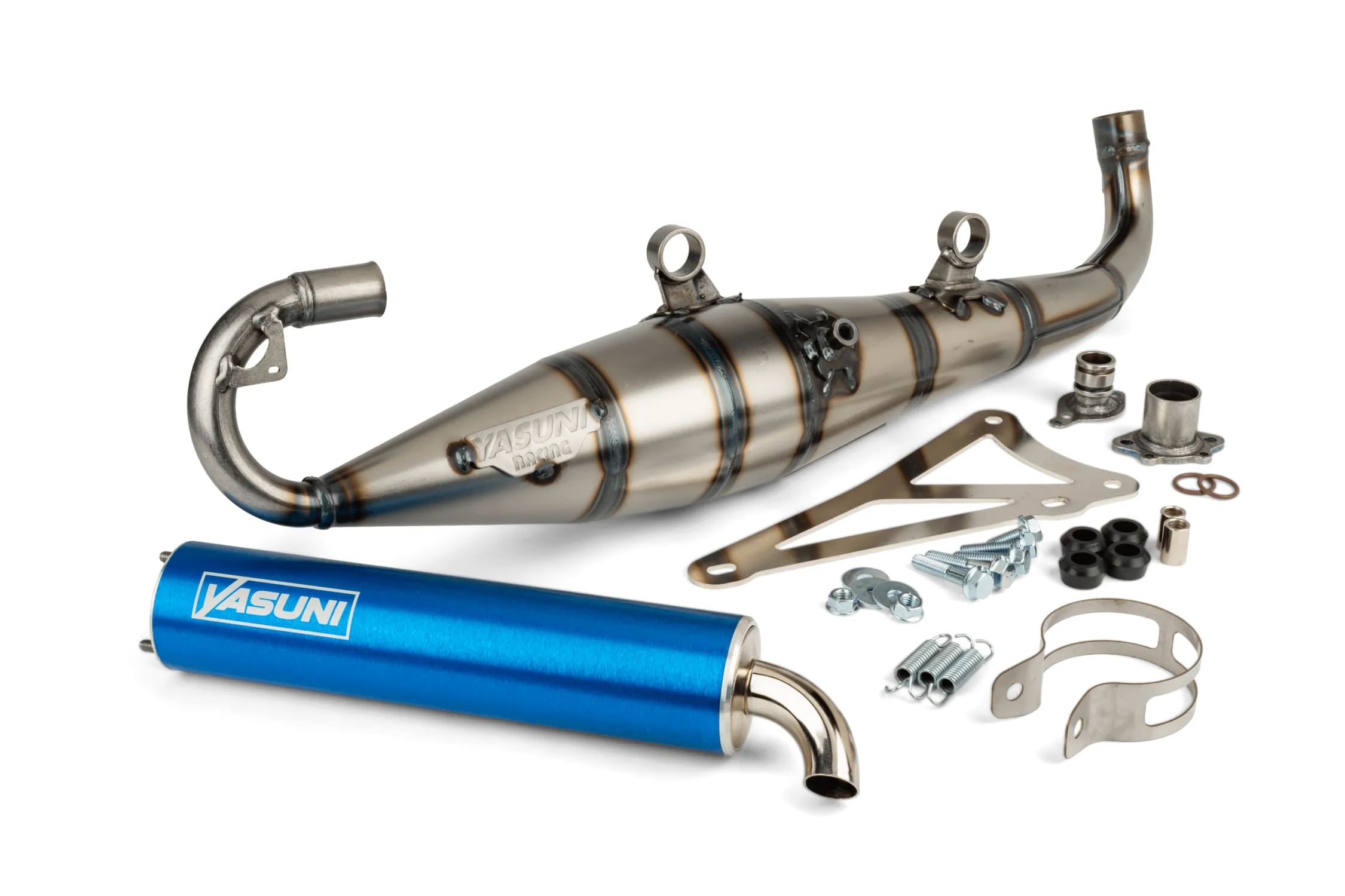 YAS906A Yasuni C16 Minarelli horizontal exhaust Blue