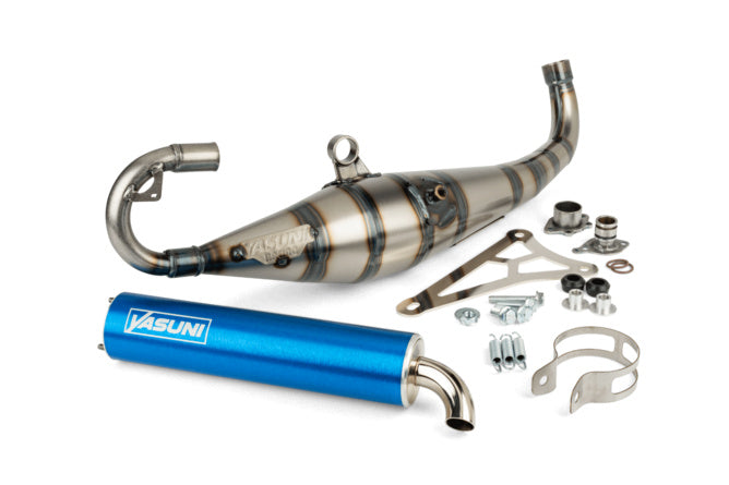YAS910A Scarico Yasuni C21 Minarelli orizzontale Blu