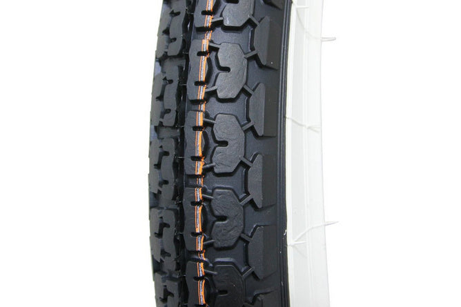 PNEU-MIT157475 Pneumatico ciclomotore 2,25-17" (2 1/4-17) rinforzati Mitas B4 con banda bianca TT 39J