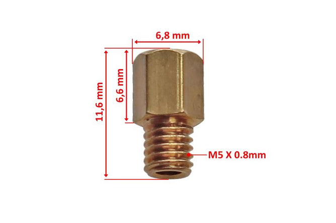 SP-93890 Set getti principali x10 Mikuni TM / TMX / VM 48 - 65