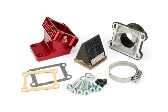 IKLC.12.04 Italkit Derbi Variant Start flexible intake kit d.35mm red aluminum