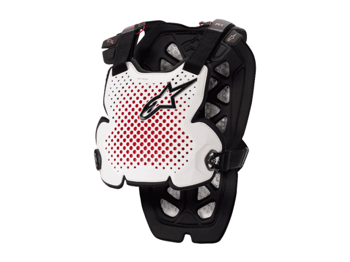 ALP27011150 Pettorina Alpinestars A-1 bianco/nero/rosso XL/2XL, COD: ALP27011150