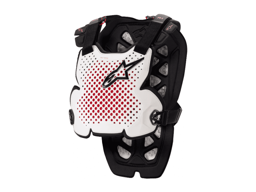 ALP27011150 Alpinestars A-1 Chest Protector White/Black/Red XL/2XL