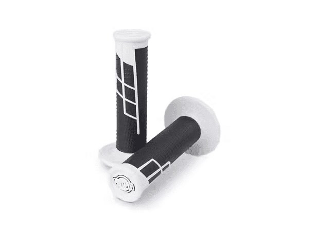 021667 manopole clamp on 1/2 waffle per offroad white/black