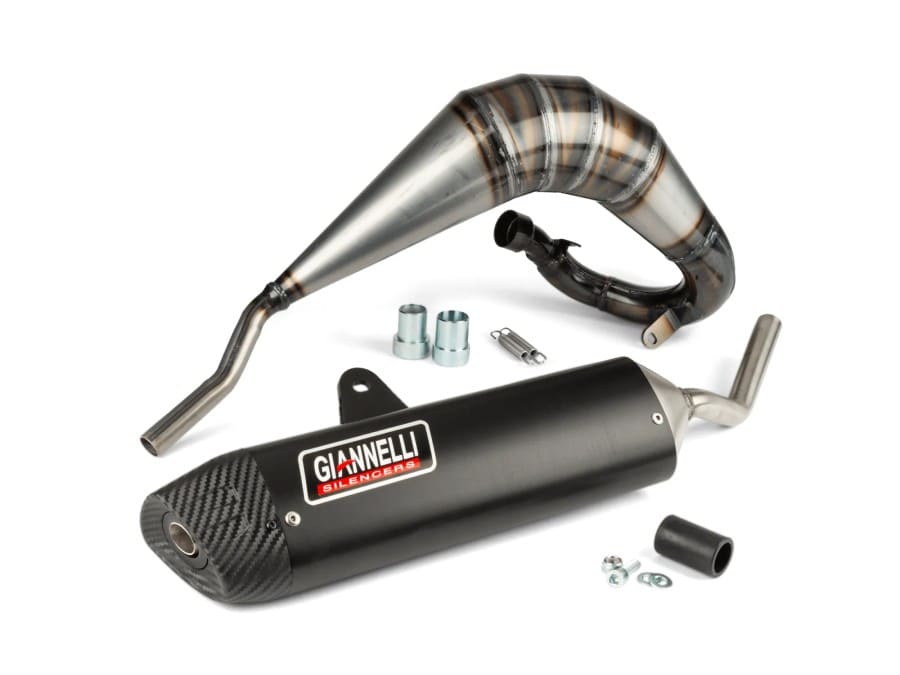 GIA34093HF/BK Marmitta con silenziatore Giannelli Enduro nero Fantic Motor XE Euro 5, COD: GIA34093HF/BK