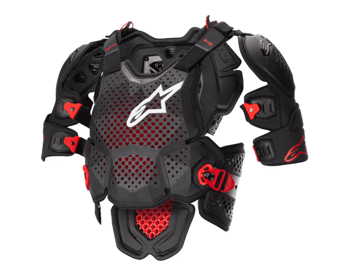 ALP27011146 Pettorina Alpinestars A-10 V2 nero/rosso XL/2XL, COD: ALP27011146
