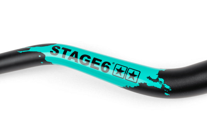 S6-197016/TU Manubrio motocross 28mm Stage6 Nero / Turchese