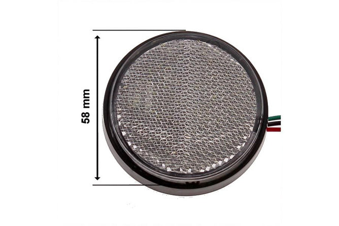 SP-93201 Catadiottro rotondo 58mm con LED bianco
